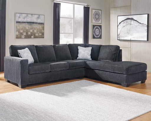 Altari Gray Fabric Sectional Sofa