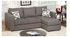 Boston Gray Fabric Sectional Sofa