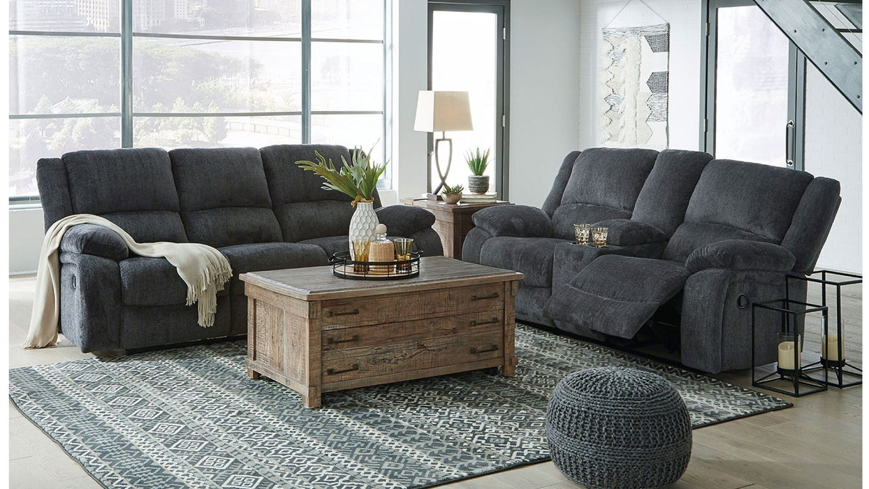 Draycoll Gray Fabric Living Room Set