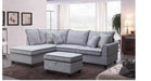 Harmony Gray Fabric Sectional Sofa
