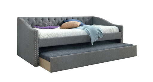 Loretta Gray Upholstered Twin Day Bed With Trundle