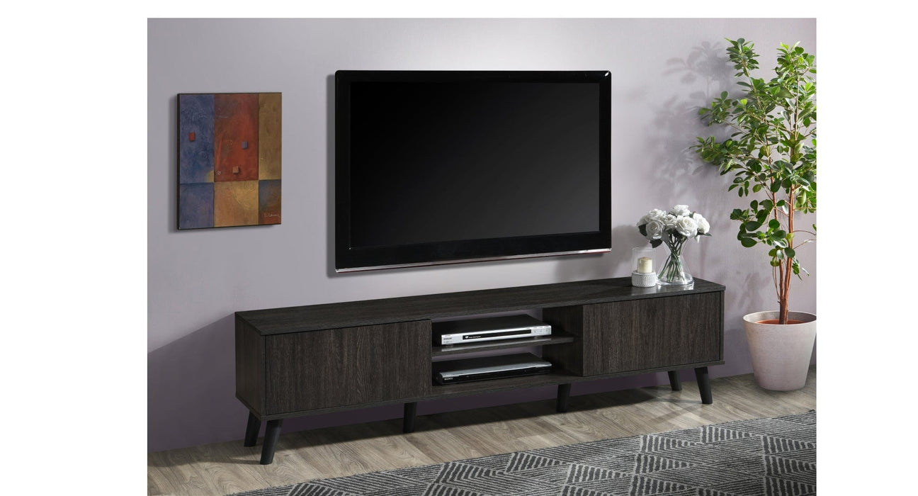 71 Inch Gray Wood TV Stand