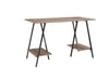 Bertmond Gray Wood And Metal Desk