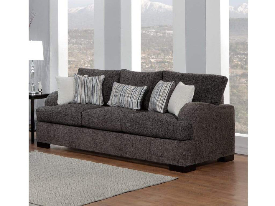 Haskel Gray Fabric Sofa Bed