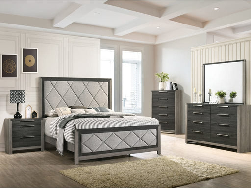 Lane Gray Wood And Upholstered California King Bedroom Set