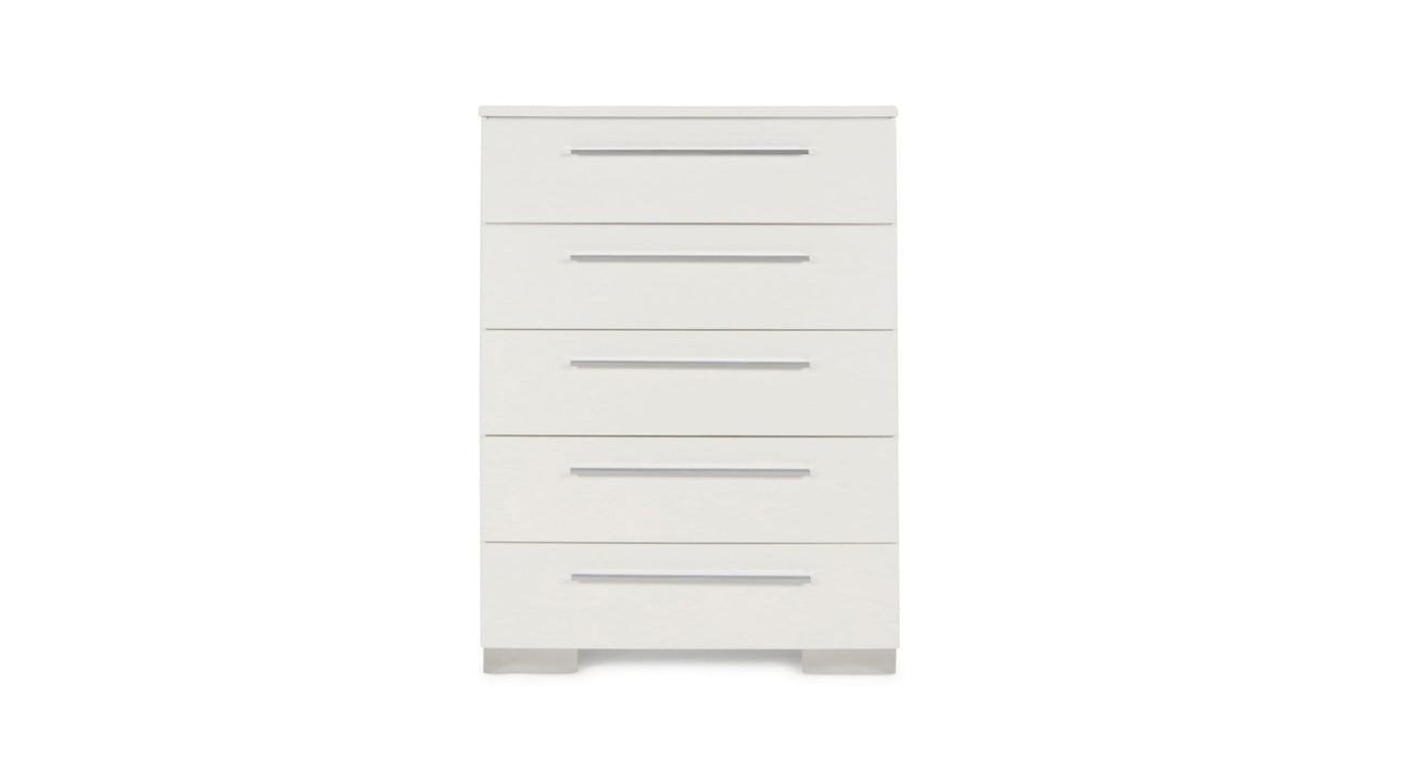 Sapphire White Wood Chest Of Drawers