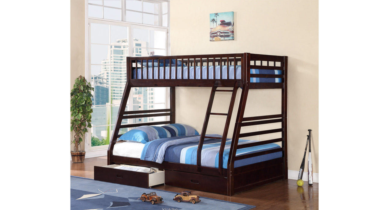 Milt Twin Over Full Bunk Bed & Under Bed Storage