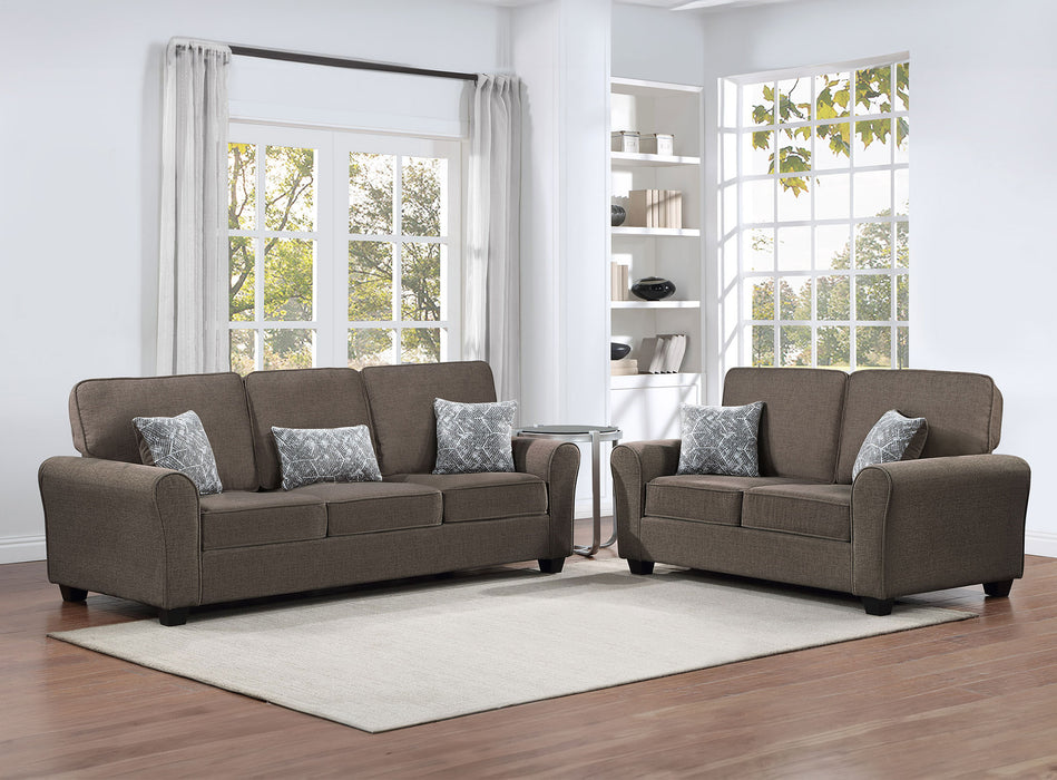 Baxton Sofa & Loveseat Set