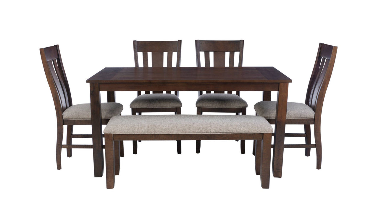 Landry 6pc Dining Table, Chair & Bench Set