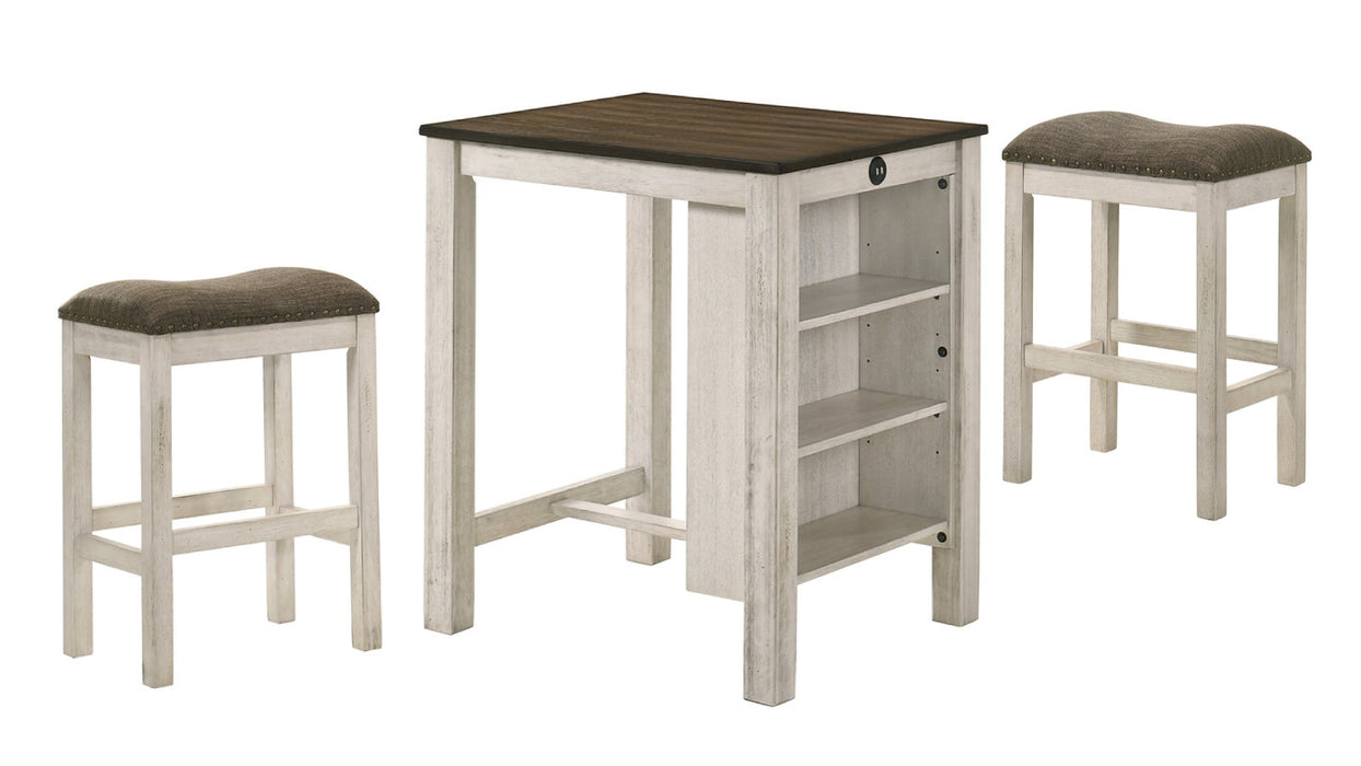 Dalton 3pc Dining Table & Chair Set