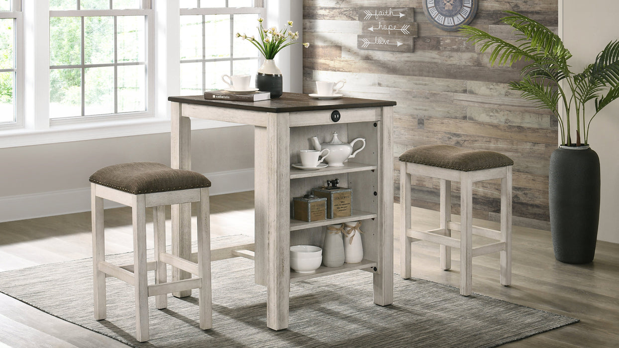 Dalton 3pc Dining Table & Chair Set