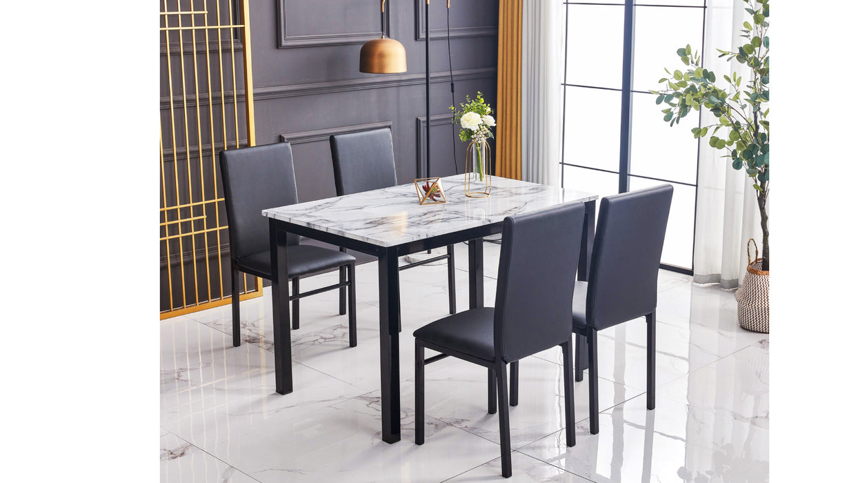 Aiden 5pc Dining Table & Chair Set