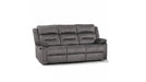 8077 Gray Fabric Reclining Sofa, Loveseat, And Chair Set