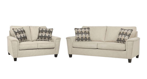 Abinger Natural Polyester Sofa & Loveseat Set