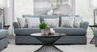 Acropolis Blue Fabric Sofa & Loveseat Set