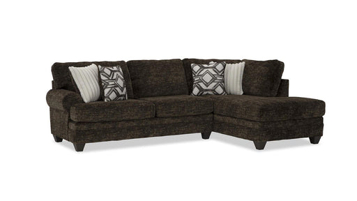 Albany Brown Fabric Sectional Sofa
