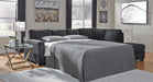 Altari Gray Fabric Sectional Sleeper Sofa