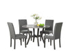 Ambridge Gray Wood Standard Height 5pc Dining Table & Chair Set