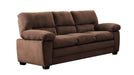 Andres Brown Polyester Fabric Sofa & Loveseat Set