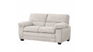 Andres Brown Polyester Fabric Sofa & Loveseat Set