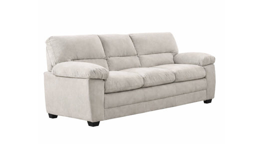 Andres Brown Polyester Fabric Sofa & Loveseat Set