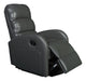 Arlo Gray Faux Leather Push Back Recliner