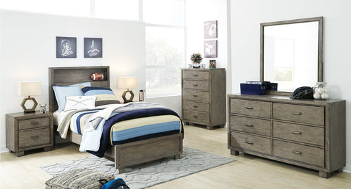 Arnett Gray Wood Twin Bedroom Set