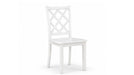 Astoria White Wood Standard Height 5pc Dining Table & Chair Set