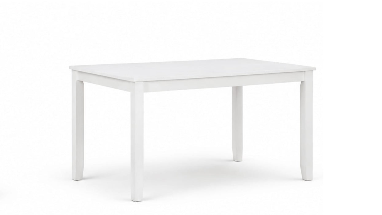 Astoria White Wood Standard Height 5pc Dining Table & Chair Set