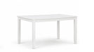 Astoria White Wood Standard Height 5pc Dining Table & Chair Set