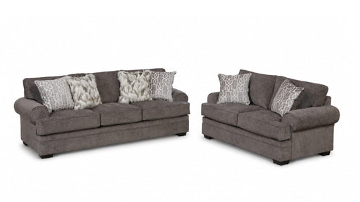 Atlantis Gray Fabric Sofa & Loveseat Set