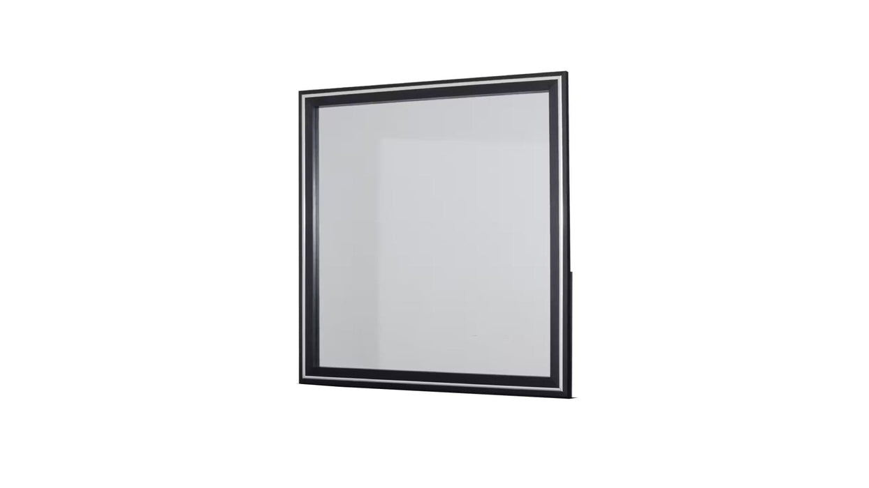 Ava Black Wood And Upholstered Queen Bedroom Set