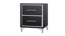 Ava Black Wood And Upholstered Queen Bedroom Set