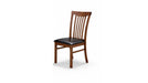 Avalon Brown Wood And Upholstered Standard Height 7pc Dining Table &