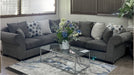 Avalon Gray Fabric Sectional Sofa