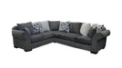 Avalon Gray Fabric Sectional Sofa