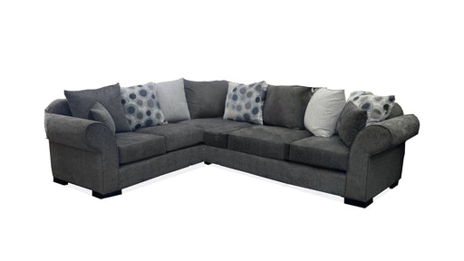 Avalon Gray Fabric Sectional Sofa