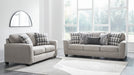 Avenal Park Beige Fabric Sofa Bed & Loveseat Set