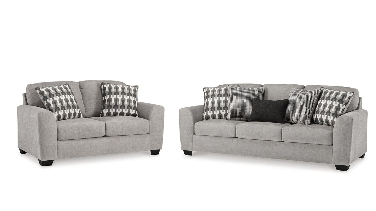Avenal Park Beige Fabric Sofa Bed & Loveseat Set