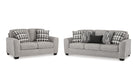 Avenal Park Beige Fabric Sofa Bed & Loveseat Set