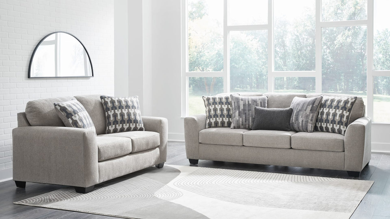 Avenal Park Beige Fabric Sofa & Loveseat Set