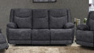 Baldwin Gray Fabric Reclining Sofa And Loveseat Set