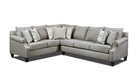 Bayridge Gray Fabric Sectional Sofa