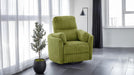 Belper Green Fabric Power Glider Recliner