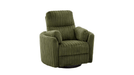 Belper Green Fabric Power Glider Recliner