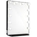 Black Wood And Metal Vanity Mirror