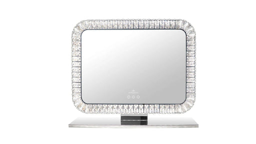 Bling Landscape White Metal & Plastic Vanity Mirror