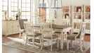 Bolanburg Beige Wood And Upholstered Standard Height 7pc Dining Table
