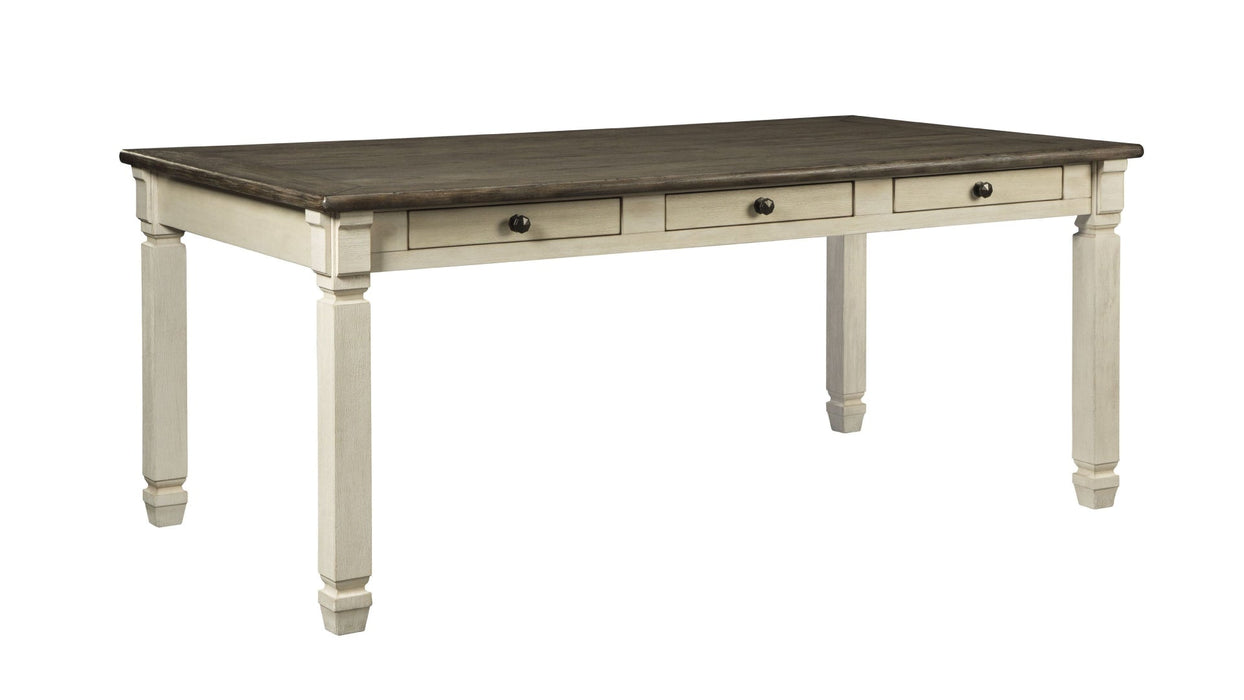 Bolanburg Beige Wood And Upholstered Standard Height 7pc Dining Table