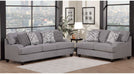 Bringham Gray Polyester Sofa & Loveseat Set